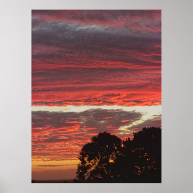 Red Gully Skies Poster (Frente)