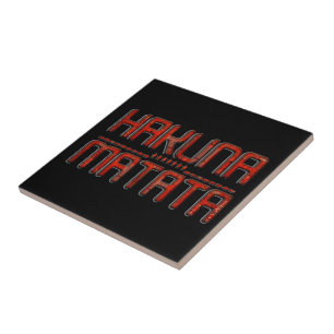 Red Hakuna Matata 3D Techno Star Design