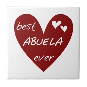 Red Heart Best Abuela Ever Gifts