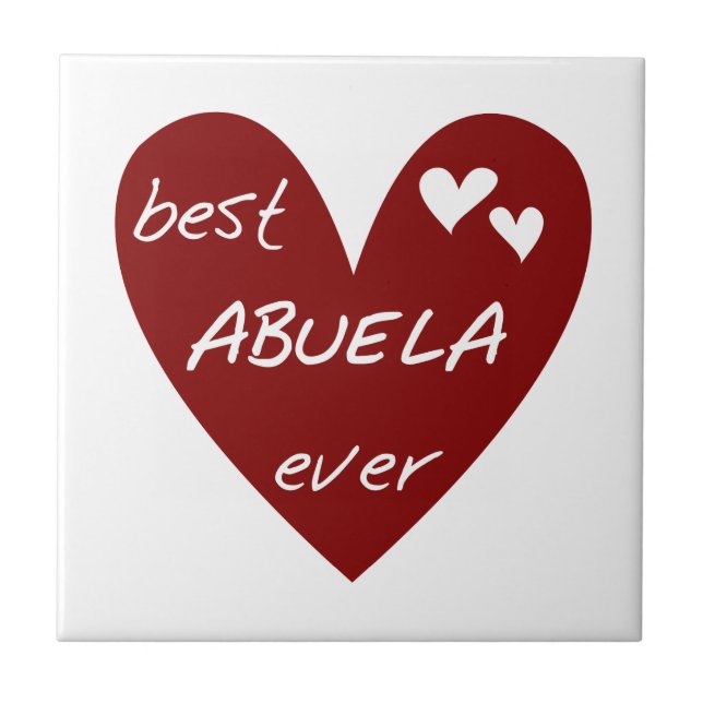 Red Heart Best Abuela Ever Gifts (Frente)