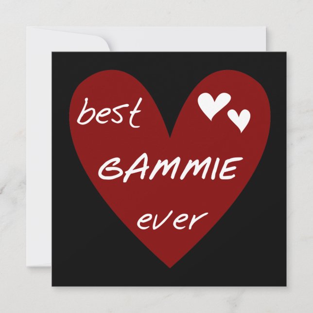 Red Heart Best Gammie Ever Camisetas e presentes (Frente)