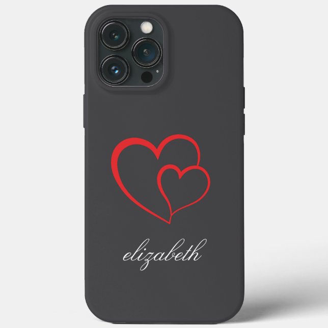 red heart shape colorful background personalized  (Verso)