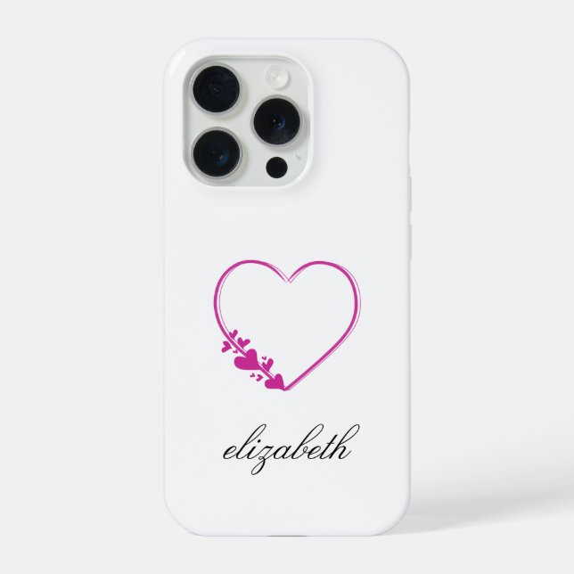 red heart shape withe background personalized  (Verso)