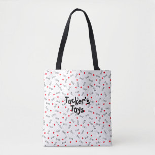 Red Hearts White Bones Bolsa