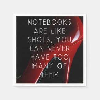 Red Heels Notebooks são como guardanapos de papel