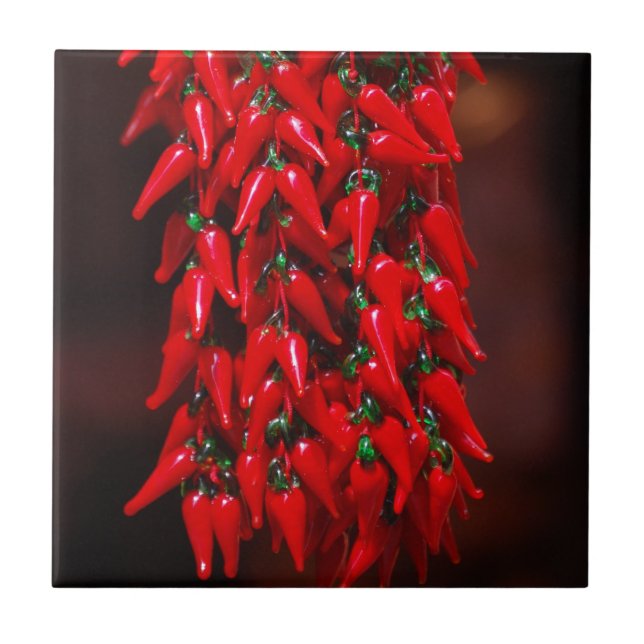 Red Hot Hanging Chili Peppers Image Design (Frente)