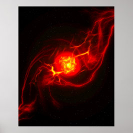 Red Imploy Supernova Poster
