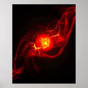 Red Imploy Supernova Poster