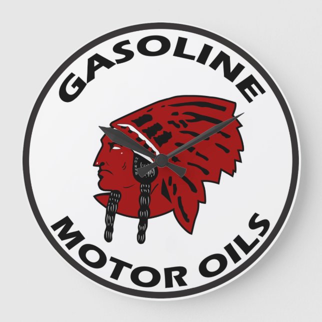 Red Indian Gasolina vintage - sinal relógio (Frente)