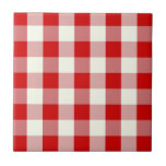 Red & Ivory Cottagecore Gingham Check Xadrez<br><div class="desc">Moderna tendência de piquenique primavera,  com padrão de tartã xadrez gingham em cores vermelha e marfim.</div>