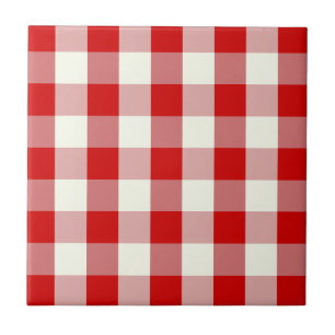 Red & Ivory Cottagecore Gingham Check Xadrez