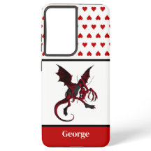 Red Jabberwocky Dragon Vintage Alice no País das M