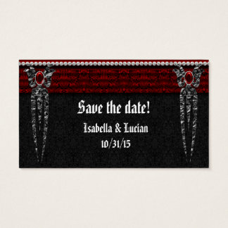 Red Jeweled Damask Vampire Wedding
