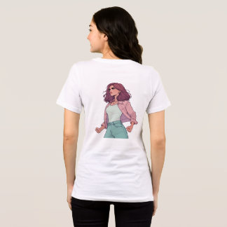 RED LA CHICA BRAVA T-SHIRT - FIERCE LATINA DE VOLT