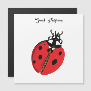Red Lady Bug Boa Sorte Embaixadora Ilustração