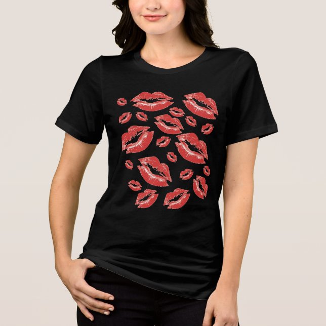 Red Lip Print Flirtatious Fun (Frente)