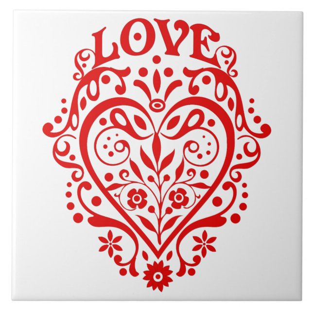 Red Love Heart Graphic Design (Frente)