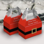 Red Merry Christmas da caixa dos Papais noeis secr<br><div class="desc">Adicione o seu próprio texto a esta engraçada caixa de favorecimento de Papais noeis Secretos.</div>