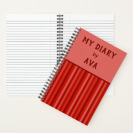 Red My Diary by Me Strike Diário