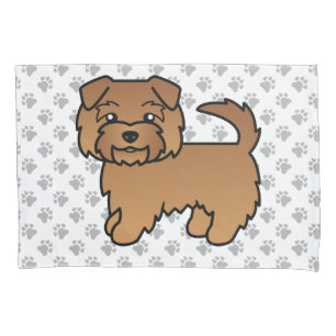 Red Norfolk Terrier Cartoon Cachorro e patas