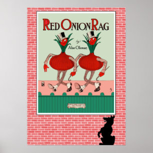 Red Onion Rag Impressão