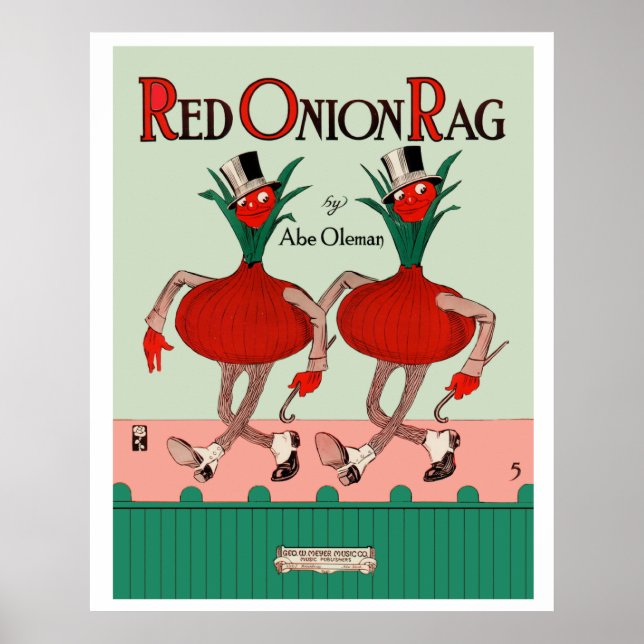 Red Onion Rag Poster (Frente)