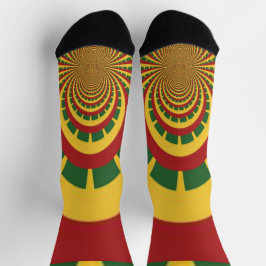 Red Ouro Green Rasta Colors Reggae É Meias Diverti