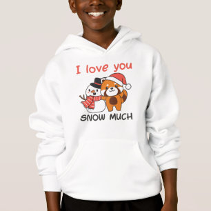 Red Panda I Love You Snow Muita Neve Pun