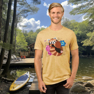 Red Panda Lotus Flowers Henna