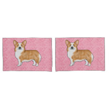 Red Pembroke Welsh Corgi Adorava Padrão Cardíaco R