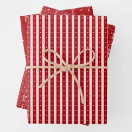 Red Pink Hand Drawn Hearts Bows Valentine’s Day