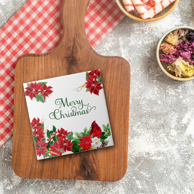 Red Poinsettia Cardinal Natal (Criador carregado)