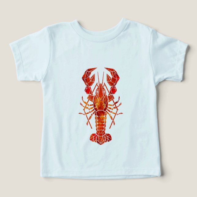Red polygonal lobster (Design frontal)
