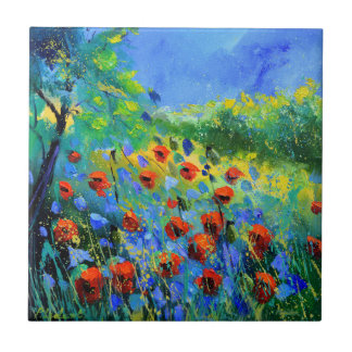 red poppies
