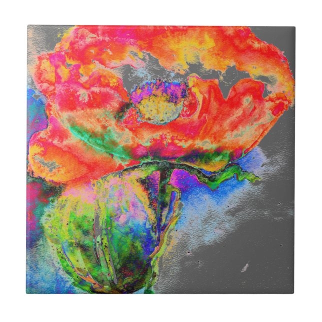 Red Poppy - cinza (Frente)