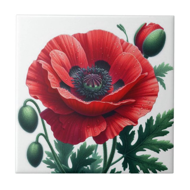 Red Poppy Floral (Frente)