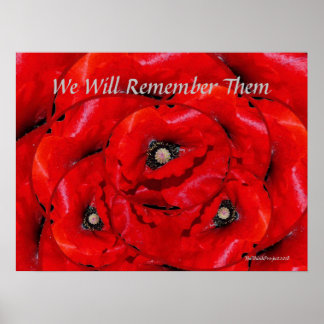 Red Poppy Lembrança Temida Poster