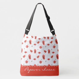 Red Poppy Scientific Name Floral Bolsa