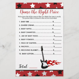 Red Rock Star Rockabye Chame o Jogo do Chá de Preç