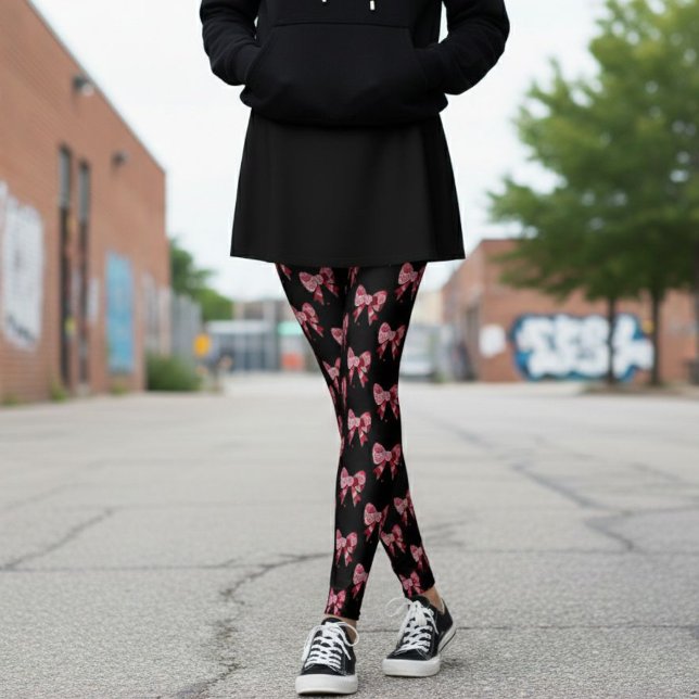 Red Rose Bows Leggings (Criador carregado)