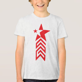 Red Star with Chevron Arrows
