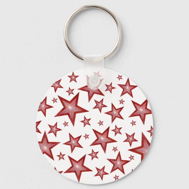 Red Stars chaveiro branco (Frente)