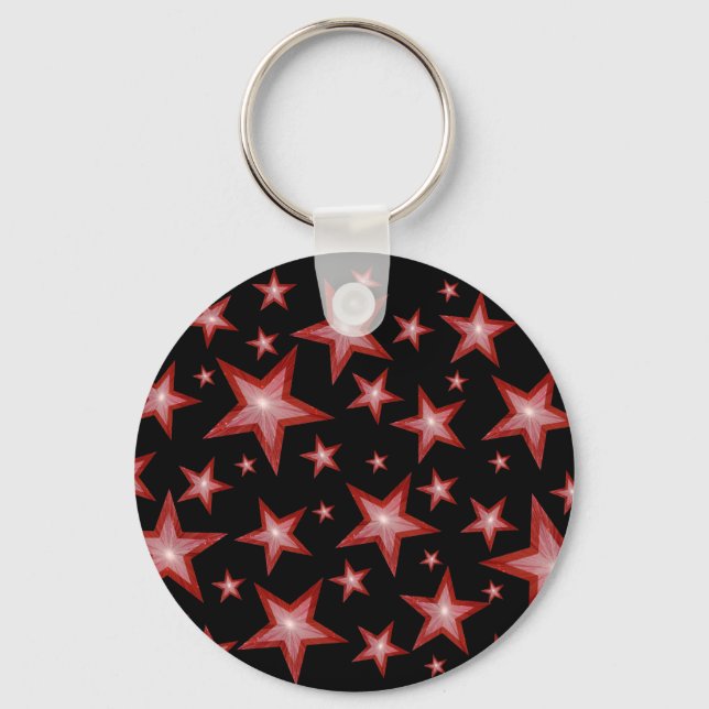 Red Stars chaveiro preto (Frente)