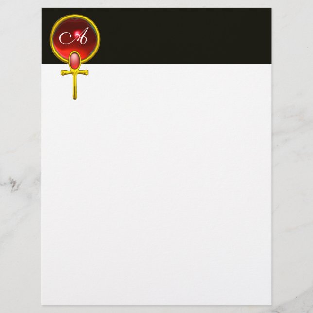 RED TALISMAN MONOGRAM rubis amarelo brilhante (Frente)