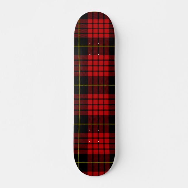 Red Tartan Skateboard (Frente)