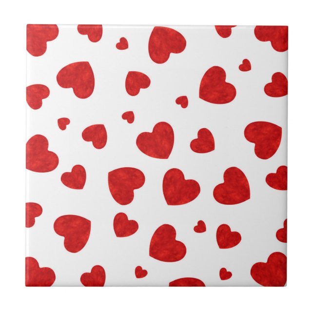 Red Watercolor Heart Pattern 2 (Frente)