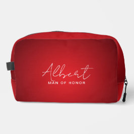 Red Wedding Man of Honor Personalizado