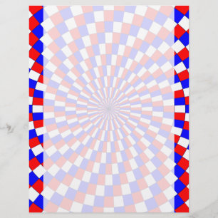 Red White Blue Spiral por Kenneth Yoncich