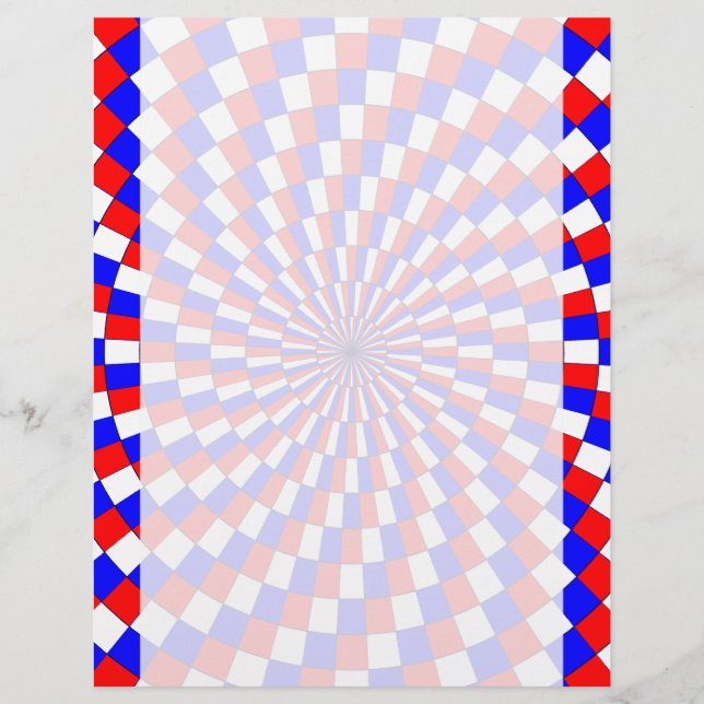 Red White Blue Spiral por Kenneth Yoncich (Frente)