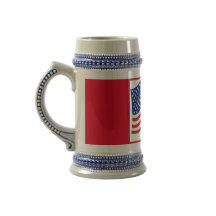 Red White Blue US Flag Caneca de cerveja Patriótic